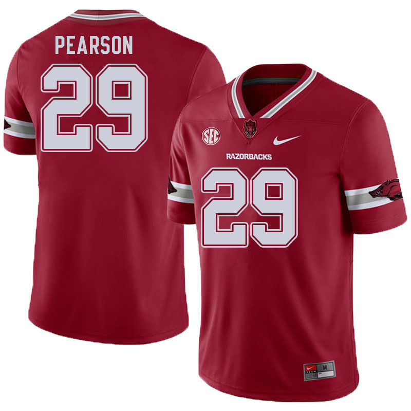 Men #29 Cade Pearson Arkansas Razorbacks College Football Jerseys Sale-Alternate Cardinal - Click Image to Close
